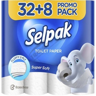 Զուգարանի թուղթ “Selpak”, 40 հատ, 3 շերտ, 23 մ