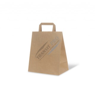 Թղթե տոպրակ հարթ բռնակով  240x140x280մմ , 300հատ 