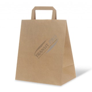 Թղթե տոպրակ հարթ բռնակով  320x200x370մմ , 250հատ 