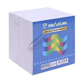 Թուղթ նշումների համար “Sinarline” without gum , 90x90մմ, 900 թերթ, սպիտակ