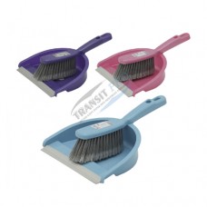 Dustpan with brush