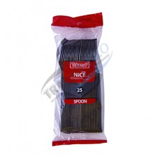 Մեկանգամյա օգտագործման գդալ սև 18սմ (AS-B1006)