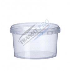 Պլաստիկե տարա 450մլ թափանցիկ կափարիչով (AS-B1015)