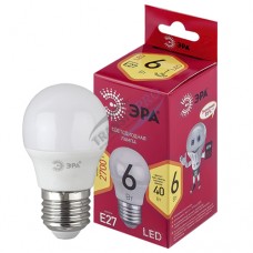 LED lamp ERA 6W, P45, E27, 2700K