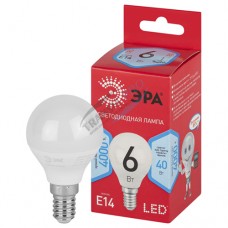 LED lamp ERA 6W, P45, E14, 4000K
