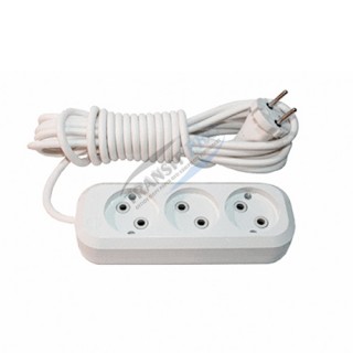 Extension cord, 3 sockets, 5m