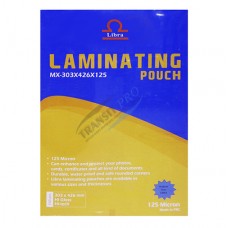Laminating film "Libra" A3, 303 x 426 mm, 125 mic., 100 pcs.