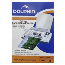 Laminating film "Dolphin" A4, 216 x 303 mm, 125 mic., 100 pcs.