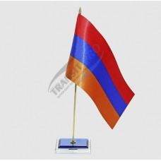 Table flag single "ARMENIA", obsidian, 30sm