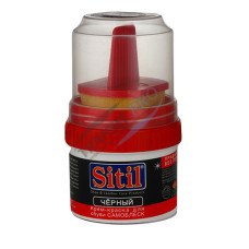 Shoe polish Sitil, with sponge, 50ml, black