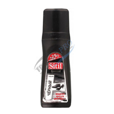 Shoe liquid polish Sitil, with sponge, 75ml, black