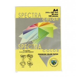 Թուղթ “Spectra” Yellow,  A4, գունավոր, 80գր/մ2, 100 թերթ