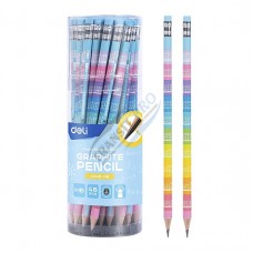 Մատիտ “Deli" Multiplication table, սրված, HB, ռետինով (MI-EC046-HB)