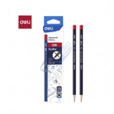 Մատիտ “Deli" Scribe, սրված, 2B,  (MI-EC061-2B)