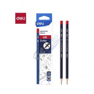 Մատիտ “Deli" Scribe, սրված, 2B,  (MI-EC061-2B)