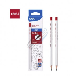 Մատիտ “Deli" Scribe, սրված, 2B,  (MI-EC062-2B)