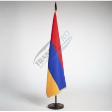 Wooden flag with floor stand ''ARMENIA'' 2.7m