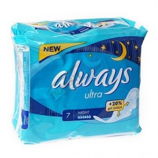 ALWAYS Ultra Women's Sanitary Pads Night Single 7pcs