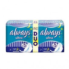 ALWAYS Ultra Women's Sanitary Pads Night Duo 14pcs