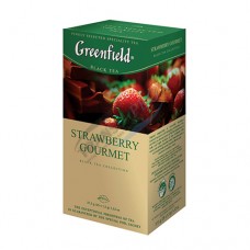 Greenfield, Strawberry Gourmet, սև թեյ, 25 հատ