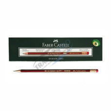 Մատիտ “Faber-Castell”, սրված, HB, ռետինով