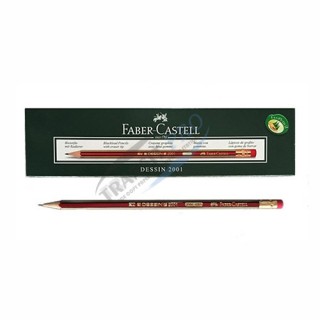 Մատիտ “Faber-Castell”, սրված, HB, ռետինով