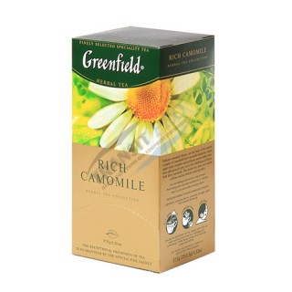 Greenfield, Rich Camomile, բուսական թեյ, 25 հատ