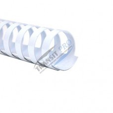Binding spiral, plastic, 18mm, for up to 150 pages, white
