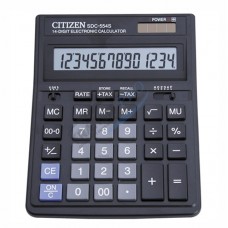 Desktop calculator Citizen SDC-554S, 19.9x15.3cm, 14 digits, dual power  