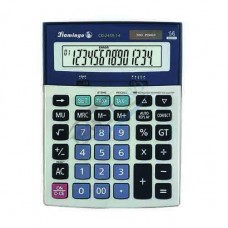 Desktop calculator Flamingo CD-2459-14, 14 digits, dual power