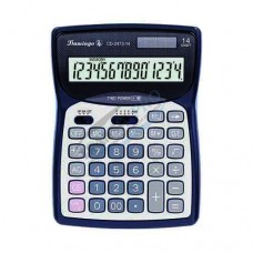 Desktop calculator Flamingo 2473-14, 14 digits, dual power
