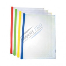 Plastic folder, A4, with slide fastener
