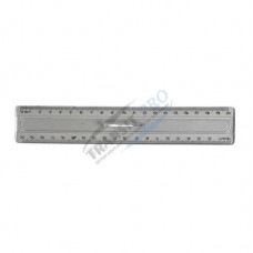 Քանոն ''DL'' բռնակով, 20սմ, թափանցիկ